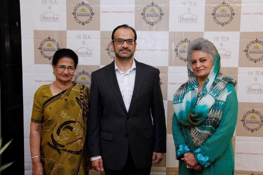 Masarrat Misbah with Mr. Baweja(MD Regent Plaza) and Mrs. Misbah