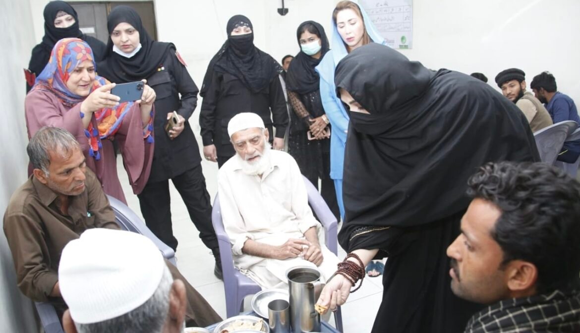 Bushra Imran Khan visits a shelter home