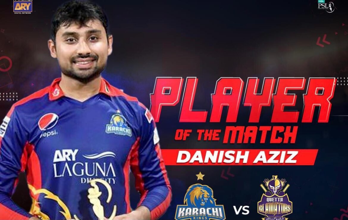 Danish Aziz PSL 6 Karachi Kings