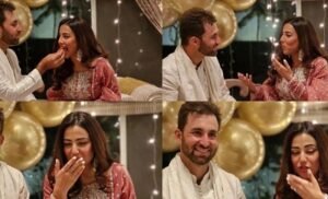 Actress Ushna Shah and Hamza Amin Engagement Pictures At A Glance