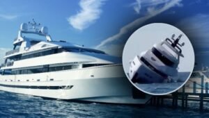luxury yacht sinks