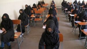 Matric Board female students abayas