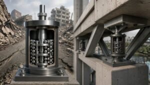 earthquake steel ball device
