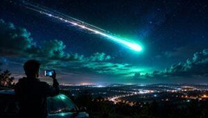 green blue fireball